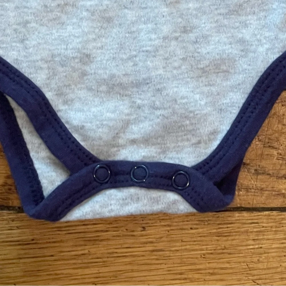 Playful Gray and Blue Alligator Bodysuit
